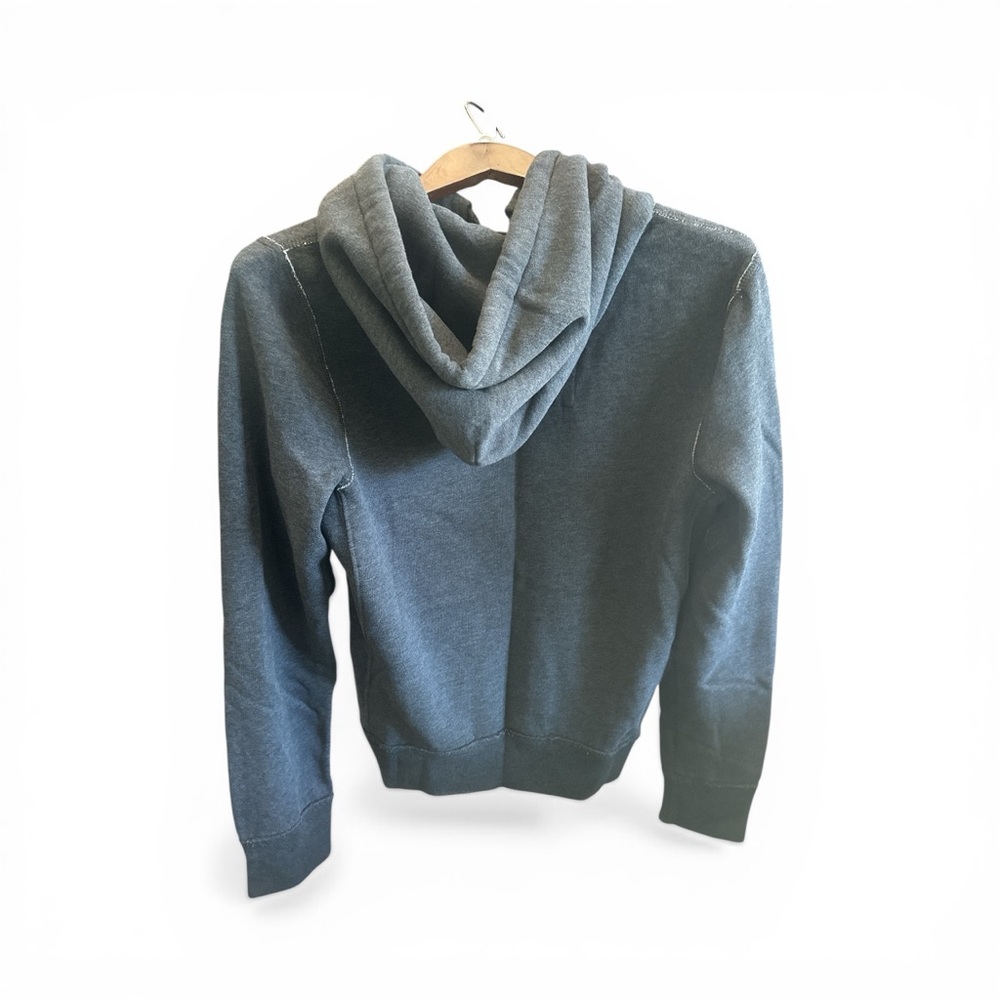 Hollister Women’s Charcoal Gray Surf Hoodie with Teal Logo Women’s Size Small - Picture 2 of 5